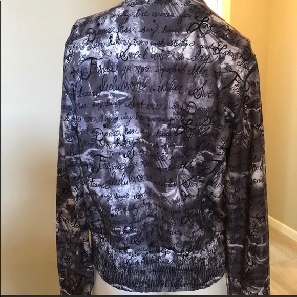 Lululemon Da Bomber Inky Manifesto Jacket NWOT - Picture 3 of 6